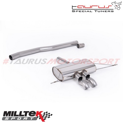 Milltek Sport SSXM491 Cat-back da dopo il GPF e finalini discendenti per Mini Mk4 (F66) Cooper S 2.0 Turbo B48 dal 2024 scarico 