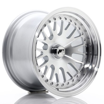 Cerchio in lega JR Wheels JR10 15x9 ET0-20 Blank Silver Machined Face