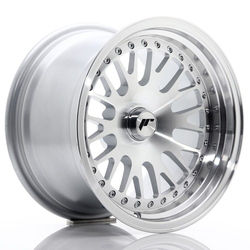 Cerchio in lega JR Wheels JR10 15x9 ET0-20 Blank Silver Machined Face