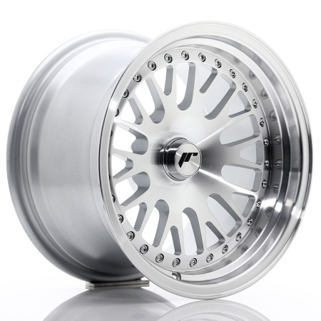 Cerchio in lega JR Wheels JR10 15x9 ET0-20 Blank Silver Machined Face
