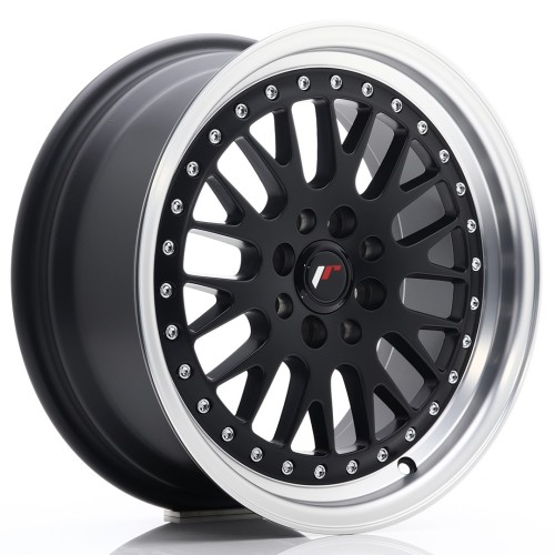 Cerchio in lega JR Wheels JR10 16x7 ET30 4x100/108 Matt Black w/Machined Lip