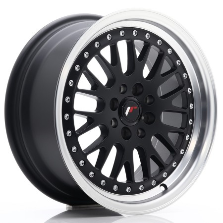 Cerchio in lega JR Wheels JR10 16x7 ET30 4x100/108 Matt Black w/Machined Lip