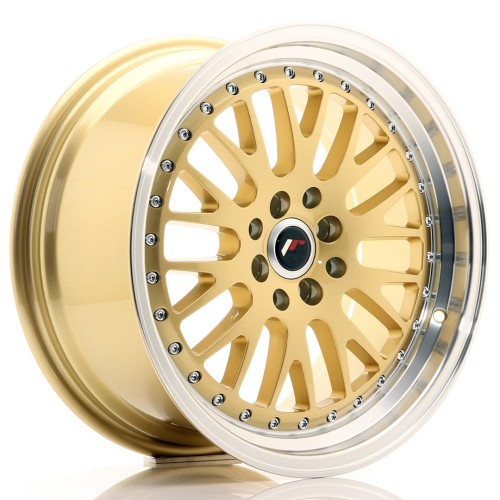 Cerchio in lega JR Wheels JR10 17x8 ET35 4x100/114 Gold w/Machined Lip