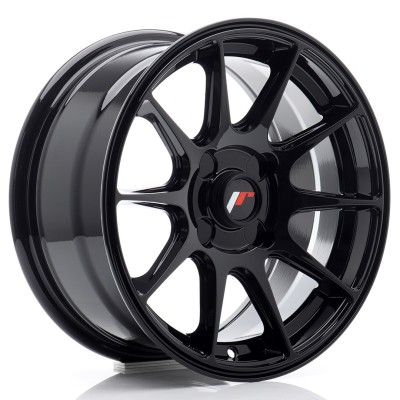 Cerchio in lega JR Wheels JR11 15x7 ET30 4H Blank Gloss Black