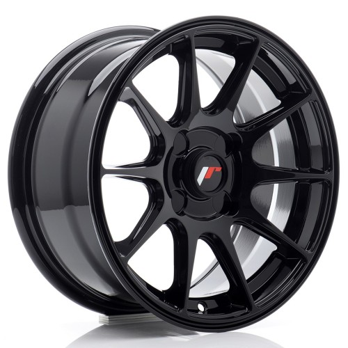 Cerchio in lega JR Wheels JR11 15x7 ET30 4H Blank Gloss Black