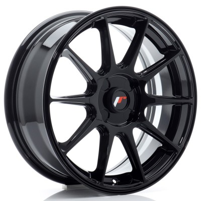 Cerchio in lega JR Wheels JR11 17x7 ET20-38 4H BLANK Gloss Black