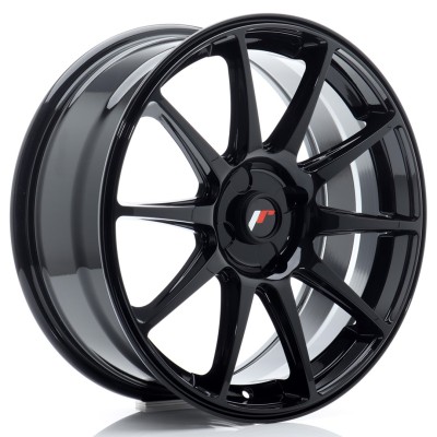 Cerchio in lega JR Wheels JR11 18x7,5 ET20-40 4H BLANK Gloss Black