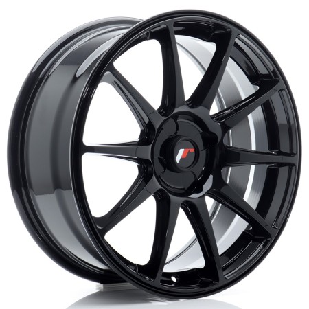 Cerchio in lega JR Wheels JR11 18x7,5 ET20-40 4H BLANK Gloss Black