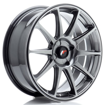 Cerchio in lega JR Wheels JR11 18x7,5 ET20-40 4H BLANK Hyper Black