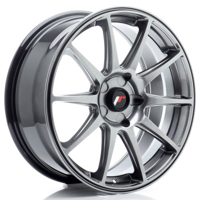 Cerchio in lega JR Wheels JR11 18x7,5 ET20-40 5H BLANK Hyper Black