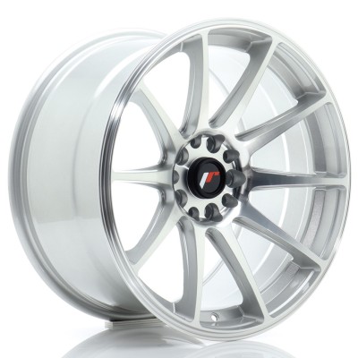 Cerchio in lega JR Wheels JR11 18x9,5 ET30 5x112/114 Silver Machined
