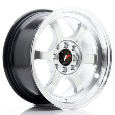 Cerchio in lega JR Wheels JR12 15x7,5 ET26 4x100/114 Hyper Silver