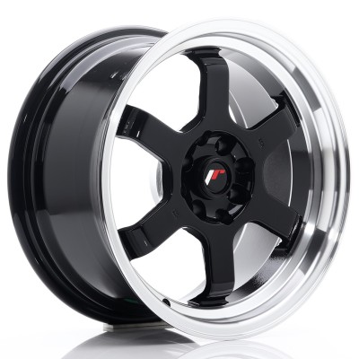 Cerchio in lega JR Wheels JR12 16x8 ET15 4x100/114 Gloss Black
