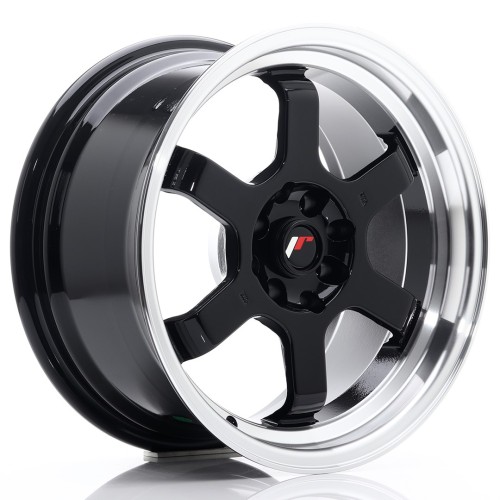 Cerchio in lega JR Wheels JR12 16x8 ET15 4x100/114 Gloss Black