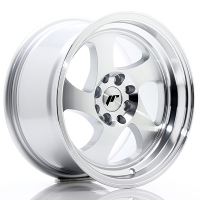 Cerchio in lega JR Wheels JR15 15x8 ET20 4x100/108 Machined Silver