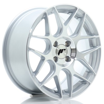 Cerchio in lega JR Wheels JR18 16x7 ET25 4x108 Silver Machined Face