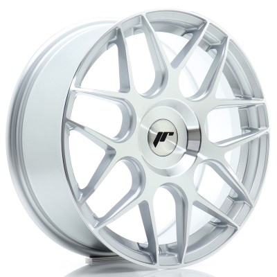 Cerchio in lega JR Wheels JR18 17x7 ET20-40 BLANK Silver Machined Face