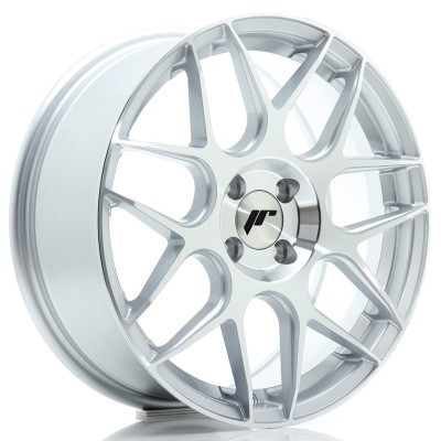 Cerchio in lega JR Wheels JR18 17x7 ET40 4x100 Silver Machined Face
