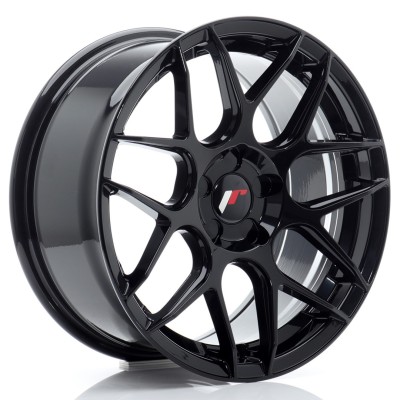Cerchio in lega JR Wheels JR18 17x8 ET35 5H Blank Glossy Black