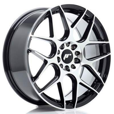 Cerchio in lega JR Wheels JR18 18x7,5 ET40 5x112/114 Black Machined Face