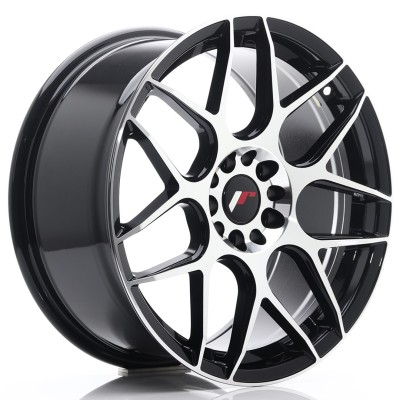 Cerchio in lega JR Wheels JR18 18x8,5 ET40 5x112/114 Black Machined