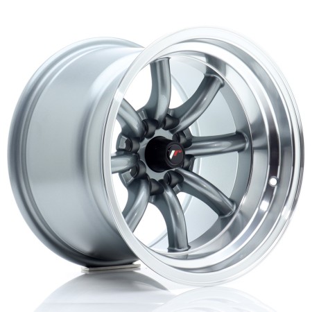 Cerchio in lega JR Wheels JR19 15x10,5 ET-32 4x100/114 Gun Metal