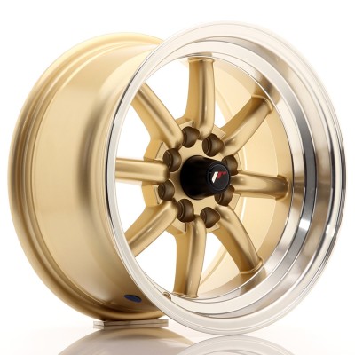 Cerchio in lega JR Wheels JR19 15x8 ET0 4x100/114 Gold