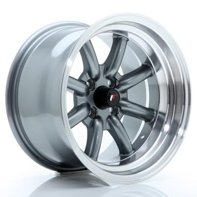 Cerchio in lega JR Wheels JR19 15x9 ET-13 4x100 Gun Metal