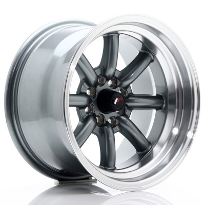 Cerchio in lega JR Wheels JR19 15x9 ET-13 4x100/108 Gun Metal