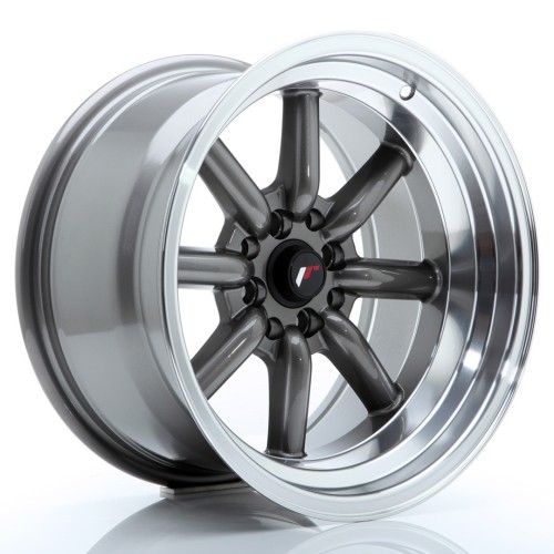 Cerchio in lega JR Wheels JR19 16x9 ET-15 4x100/114 Gun Metal