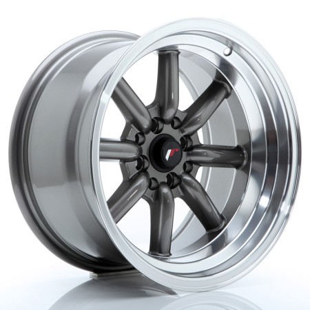 Cerchio in lega JR Wheels JR19 16x9 ET-15 4x100/114 Gun Metal