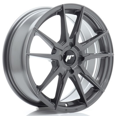 Cerchio in lega JR Wheels JR21 17x7 ET20-40 4H BLANK Hyper Gray