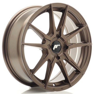 Cerchio in lega JR Wheels JR21 17x7 ET20-40 4H BLANK Matt Bronze
