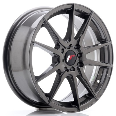 Cerchio in lega JR Wheels JR21 17x7 ET40 5x100/114 Hyper Gray