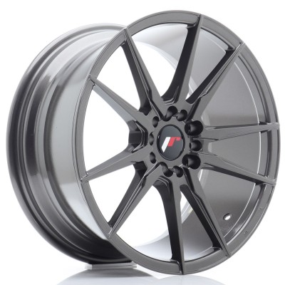 Cerchio in lega JR Wheels JR21 18x8,5 ET35 5x100/120 Hyper Gray