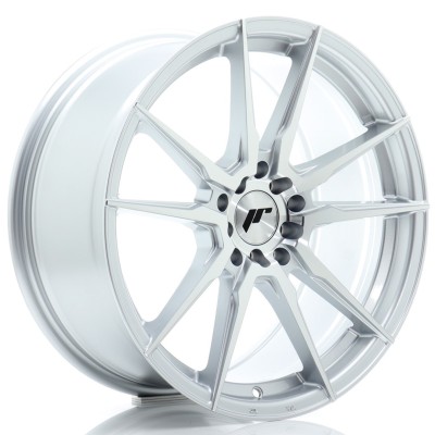 Cerchio in lega JR Wheels JR21 18x8,5 ET35 5x100/120 Silver Machined