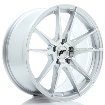 Cerchio in lega JR Wheels JR21 18x8,5 ET45 5x112 Silver Machined