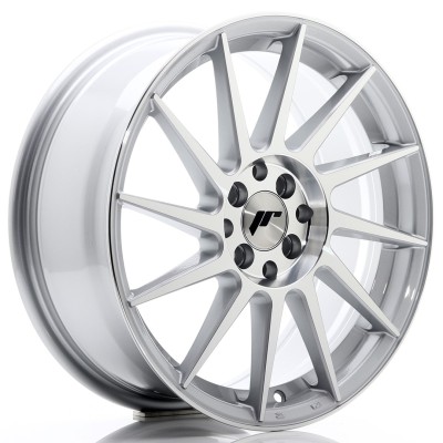Cerchio in lega JR Wheels JR22 17x7 ET25 4x100/108 Silver Machined Face