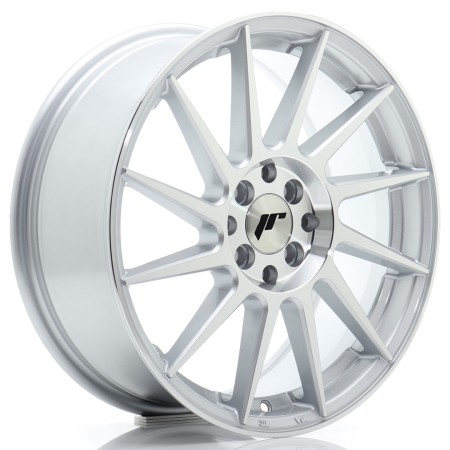 Cerchio in lega JR Wheels JR22 17x7 ET40 5x100/114 Silver Machined Face