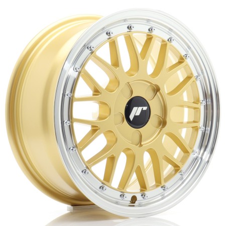 Cerchio in lega JR Wheels JR23 16x7 ET20-45 5H BLANK Gold w/Machined Lip