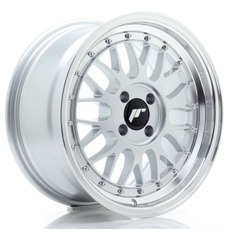 Cerchio in lega JR Wheels JR23 16x8 ET35 4x100 Hyper Silver w/Machined Lip
