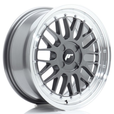 Cerchio in lega JR Wheels JR23 17x7,5 ET20-40 4H BLANK Hyper Gray w/Machined Lip
