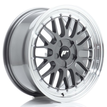Cerchio in lega JR Wheels JR23 17x7,5 ET20-40 5H BLANK Hyper Gray w/Machined Lip