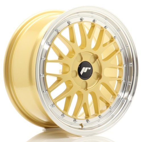Cerchio in lega JR Wheels JR23 17x8 ET20-45 5H BLANK Gold w/Machined Lip