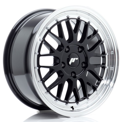 Cerchio in lega JR Wheels JR23 17x8 ET35 5x100 Gloss Black w/Machined Lip