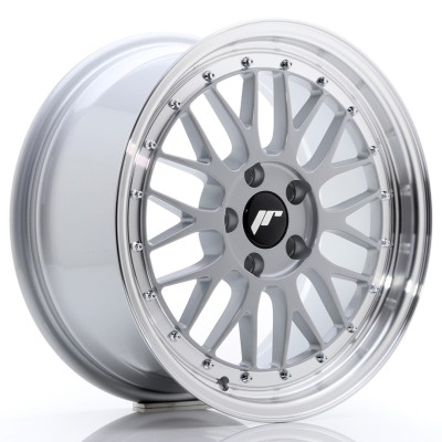 Cerchio in lega JR Wheels JR23 17x8 ET35 5x100 Hyper Silver w/Machined Lip