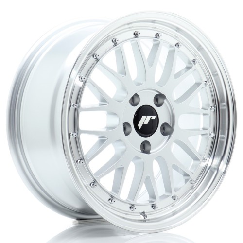 Cerchio in lega JR Wheels JR23 17x8 ET35 5x120 Hyper Silver w/Machined Lip