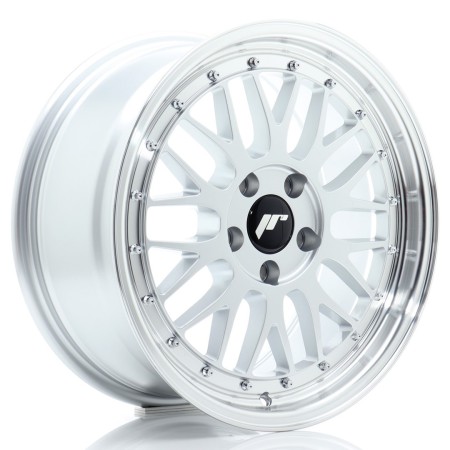 Cerchio in lega JR Wheels JR23 17x8 ET40 5x112 Hyper Silver w/Machined Lip