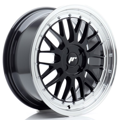 Cerchio in lega JR Wheels JR23 18x8 ET20-42 4H BLANK Glossy Black w/Machined Lip