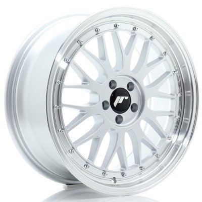 Cerchio in lega JR Wheels JR23 18x8 ET35 5x100 Hyper Silver w/Machined Lip